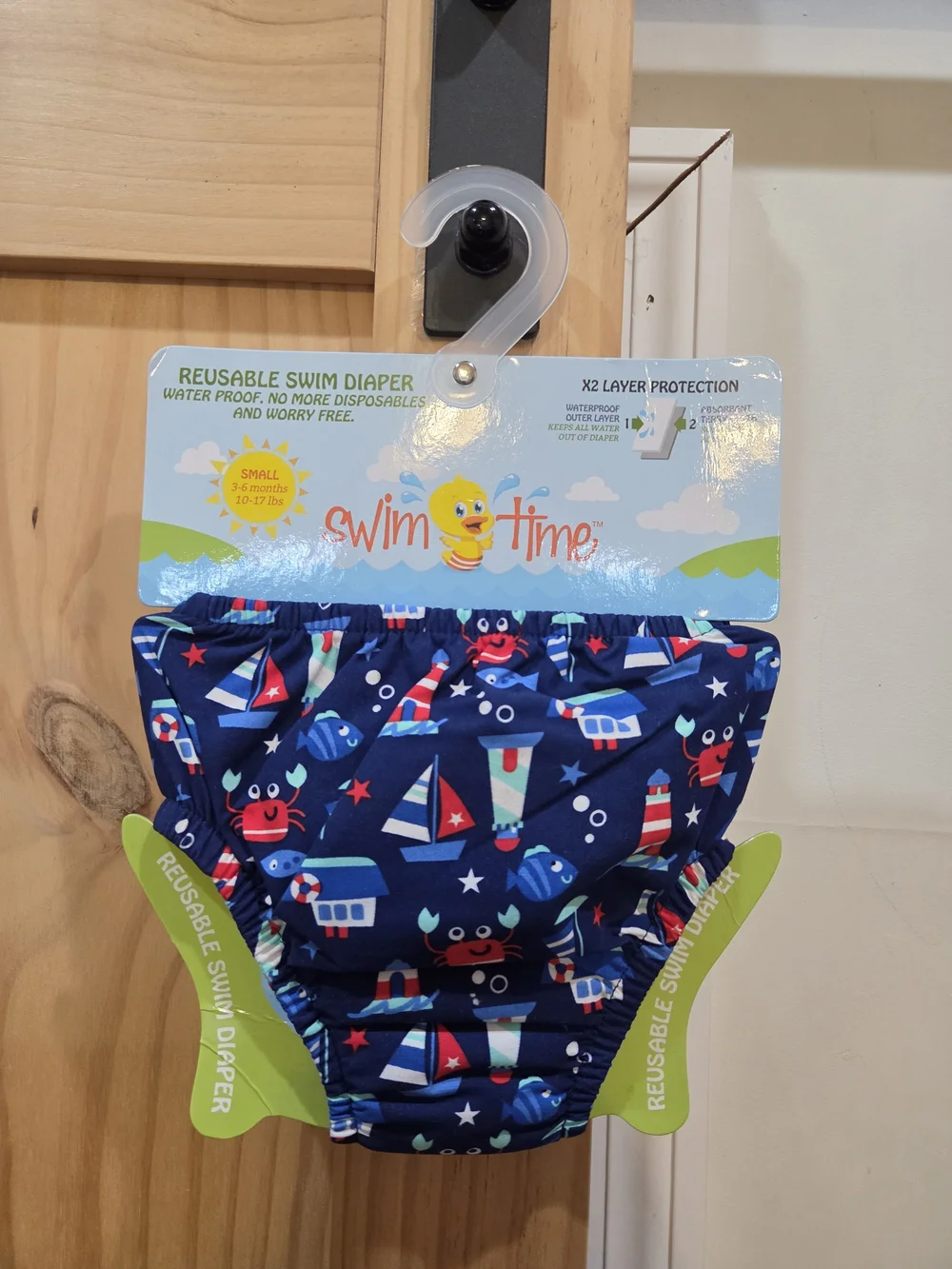 NWT | Nautical Theme Reusable Swim Diaper | SPF 50+ | 3-6M